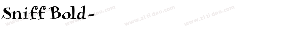 Sniff Bold字体转换
